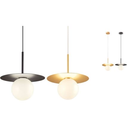 Redo UN1696_1 - Paralume di ricambio per chandelier, per lampada PLATO diametro 10 cm bianco