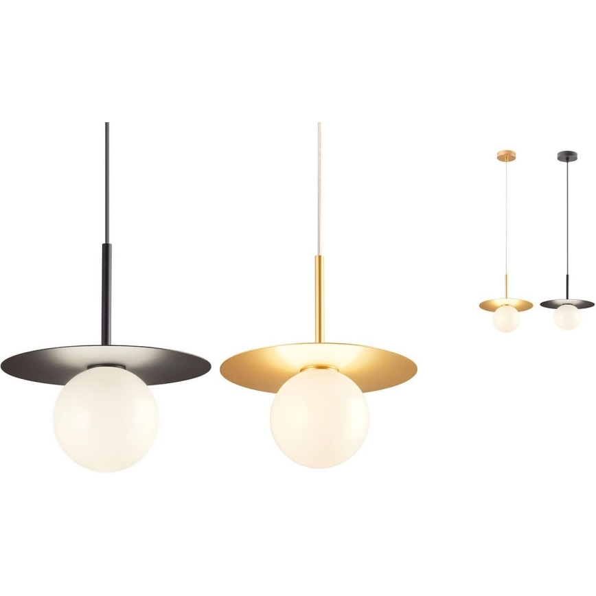 Redo UN1696_1 - Paralume di ricambio per chandelier, per lampada PLATO diametro 10 cm bianco