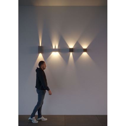 Redo 90553 - Applique a LED da esterno VARY 2xLED/10W/230V 3000K IP54 antracite