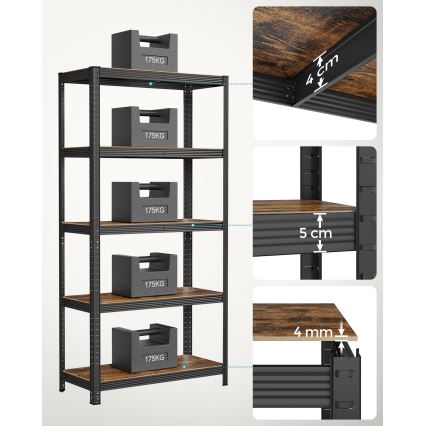 Regal ORDIFY braun/schwarz