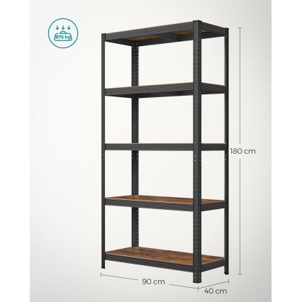 Regal ORDIFY braun/schwarz