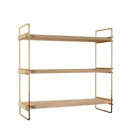 Regal-Organizer 45x40 cm golden/braun