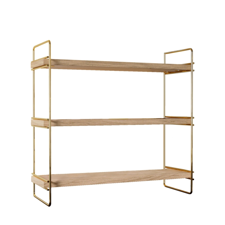 Regal-Organizer 45x40 cm golden/braun