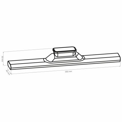 Réglette de cuisine tactile et magnétique LED/2,5W/5V USB 2700/4000/6500K 1200 mAh 35 cm blanc