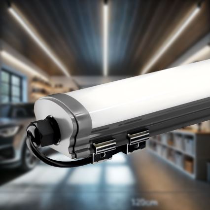 Réglette de cuisine LED/60W/230V 6000K 120 cm IP65 noir