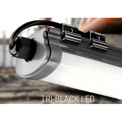 Réglette de cuisine LED/60W/230V 6000K 120 cm IP65 noir