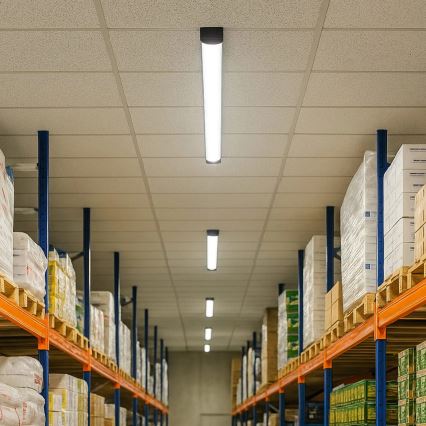 Réglette LED/36W/230V 4000K 120 cm noire
