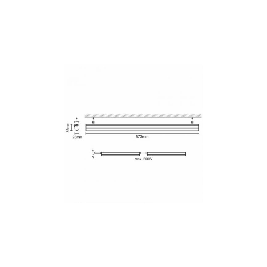 Réglette pour meuble LED/9W/230V 4000K