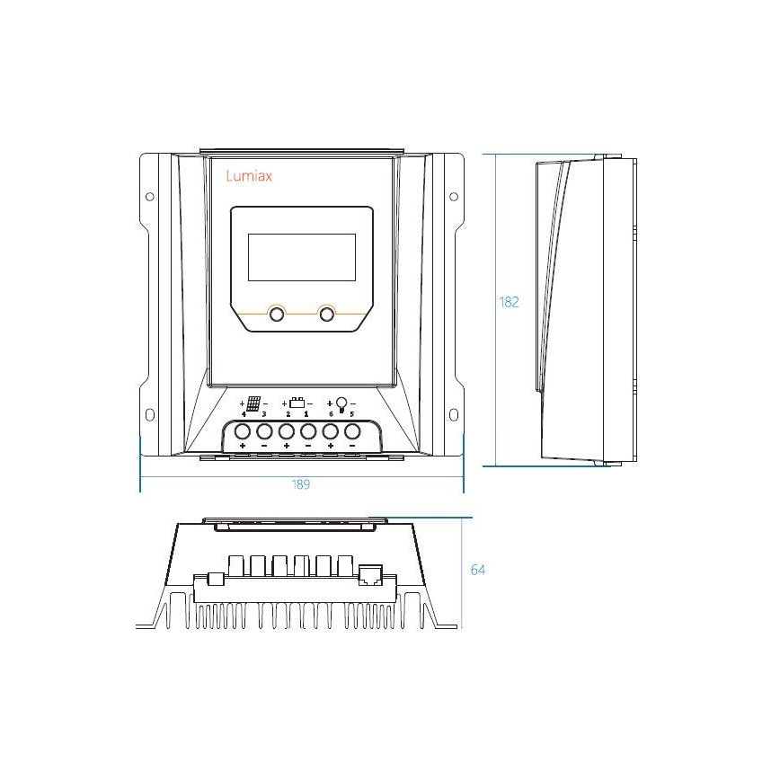 Regolatore solare MPPT MT3075 12/24V/30A
