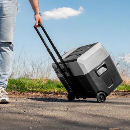 Reise-Kühlbox mit LCD-Anzeige 40 l 230V/12V/24V schwarz