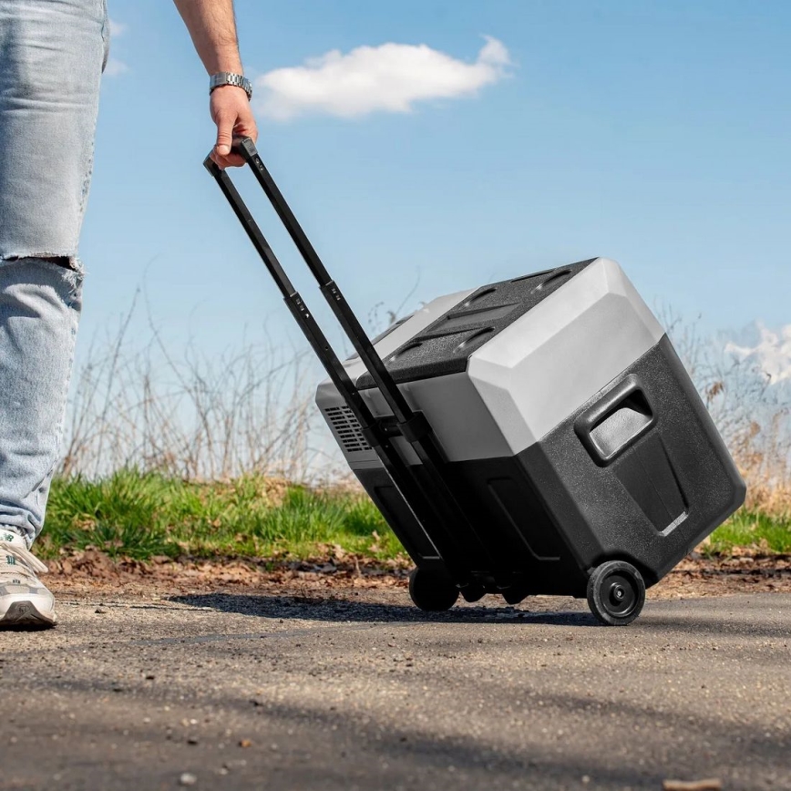 Reise-Kühlbox mit LCD-Anzeige 40 l 230V/12V/24V schwarz
