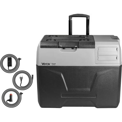 Reise-Kühlbox mit LCD-Anzeige 40 l 230V/12V/24V schwarz