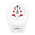 Reiseadapter Europe USB C20PD – ideal für internationale Reisende in der Tschechischen Republik, USB‑C 20W, Typ E/F