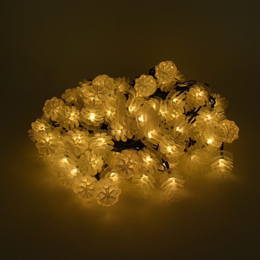 Catena di natale da esterno LED 80xLED/25m IP44 bianco caldo