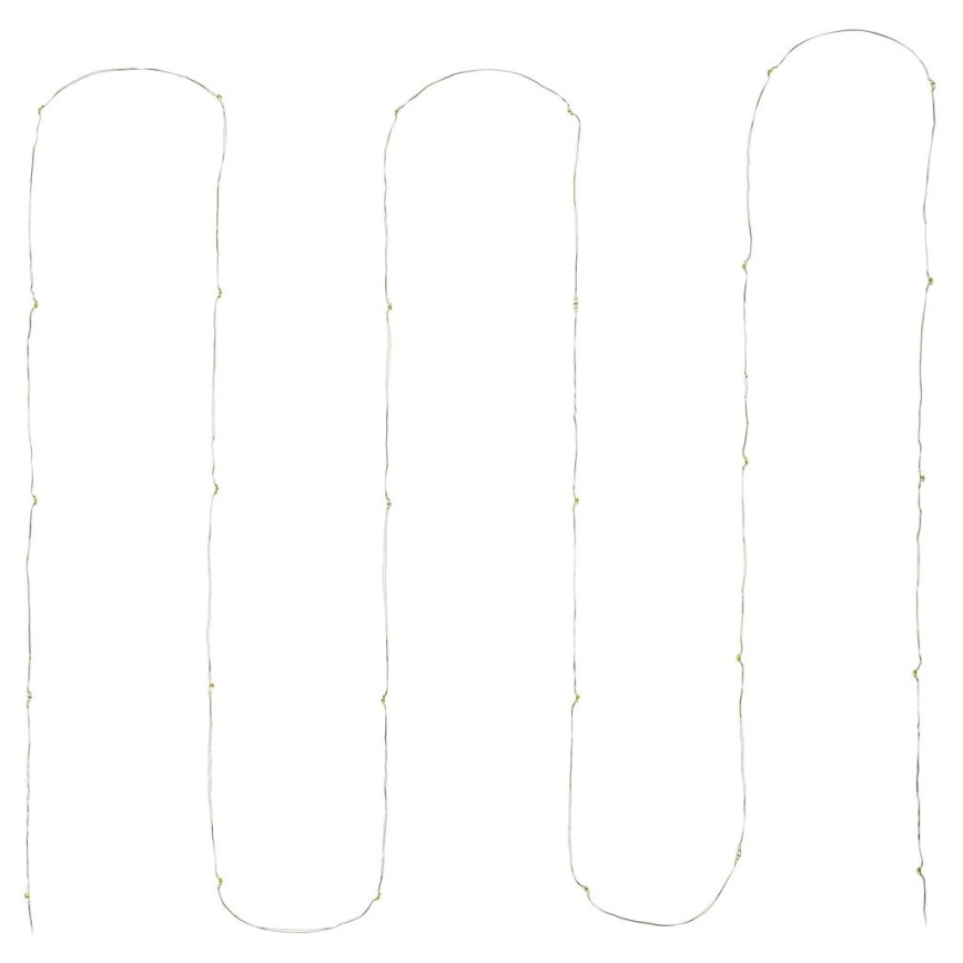 Catena di Natale LED 30xLED/3xAA 3,3m bianco caldo