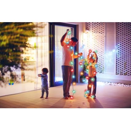 Catena di natale LED da esterno 80xLED/25m IP44 multicolore