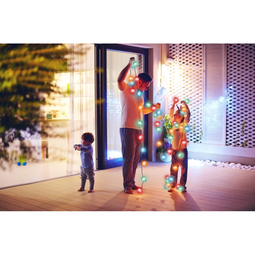 Catena di natale LED da esterno 80xLED/25m IP44 multicolore