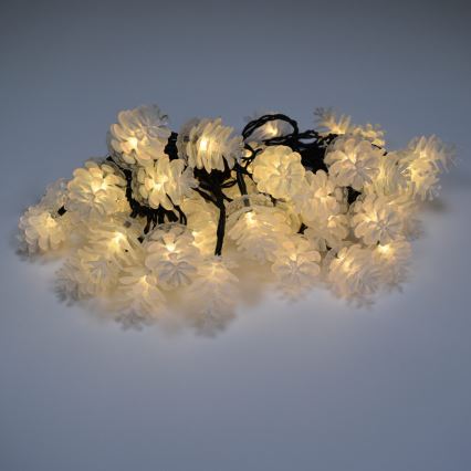 Catena LED da esterno 40xLED/15m IP44 bianco caldo