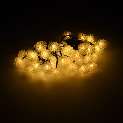 Catena LED da esterno 40xLED/15m IP44 bianco caldo
