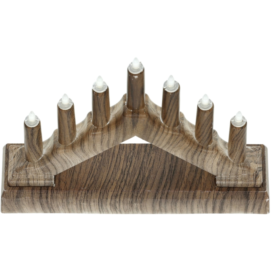 Chandelier de Noël LED 7xLED/2xAA blanc chaud