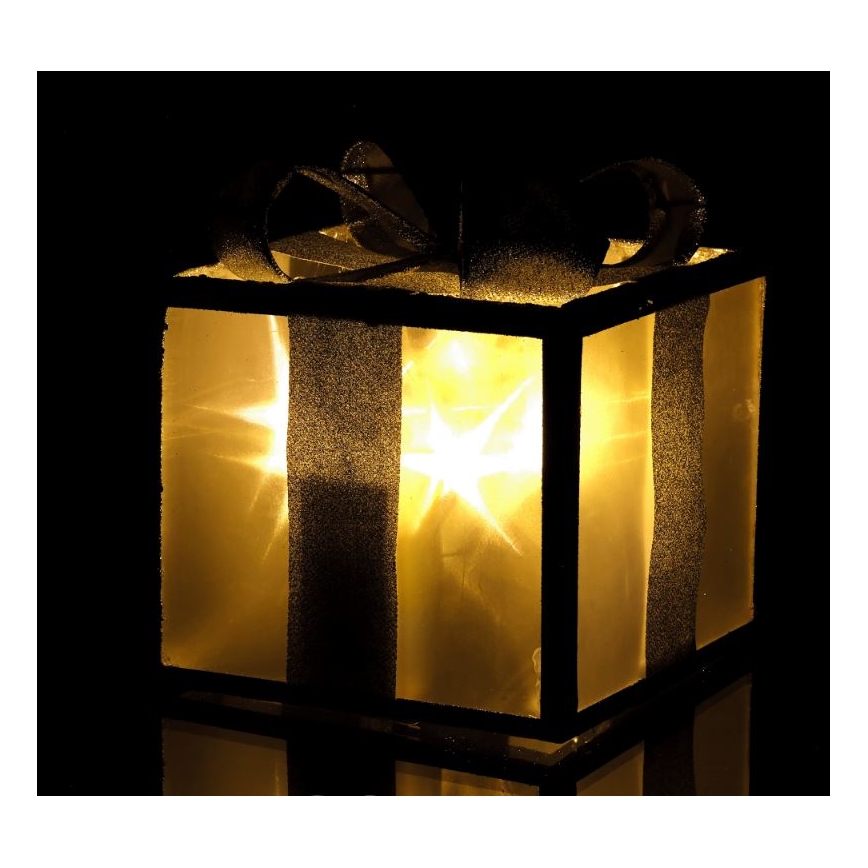 Décoration de noël LED/2xAA 20 cm cadeau