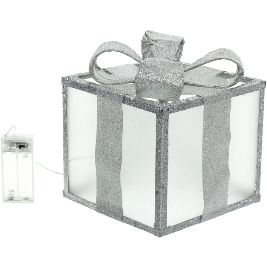 Décoration de noël LED/2xAA 20 cm cadeau