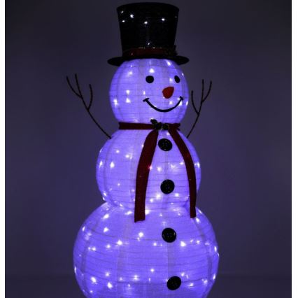 Décoration de noël LED/3,6W/230V 180 cm IP44 bonhomme de neige