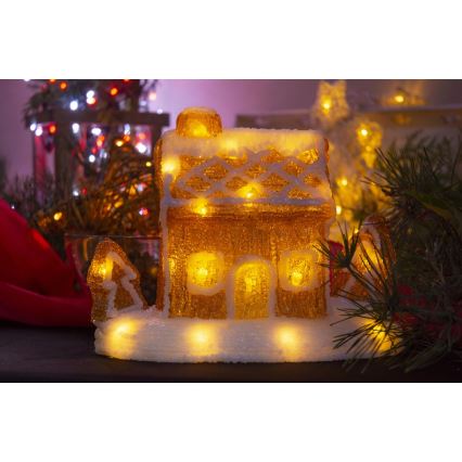 Décoration de Noël LED/3xAA blanc chaud