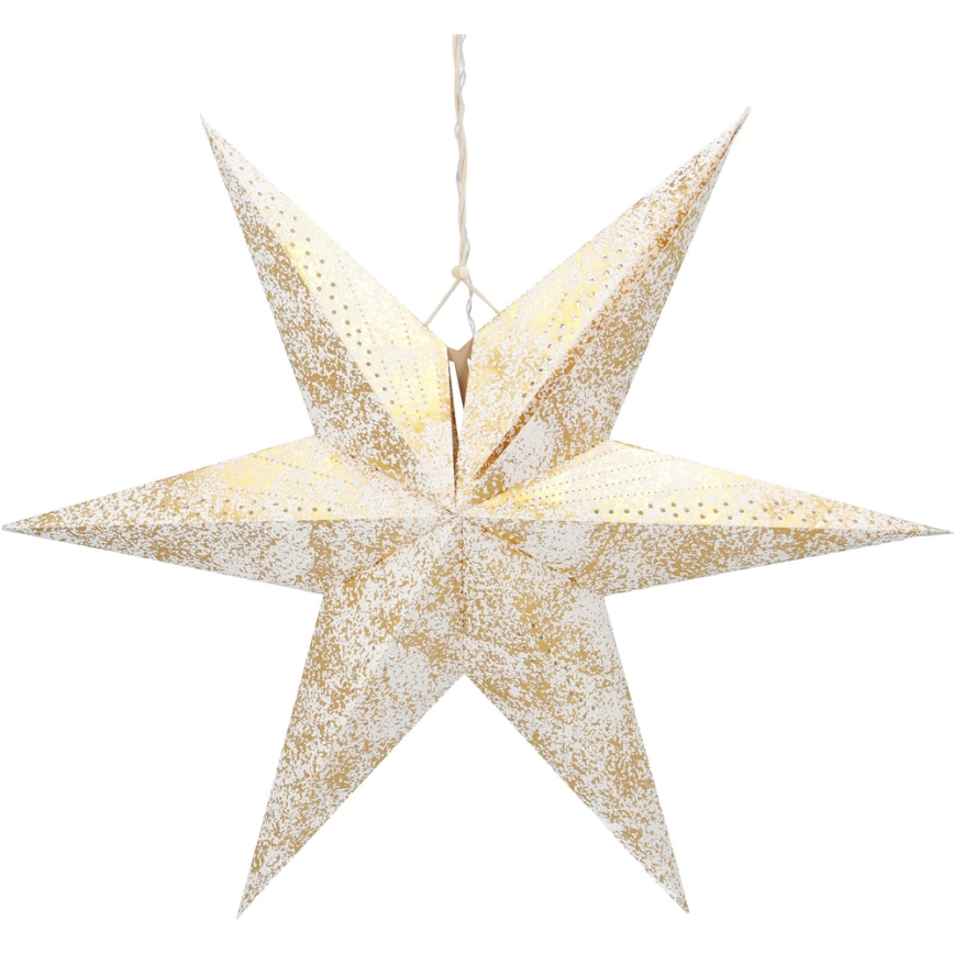 Décoration de Noël LED/3xAA étoile doré
