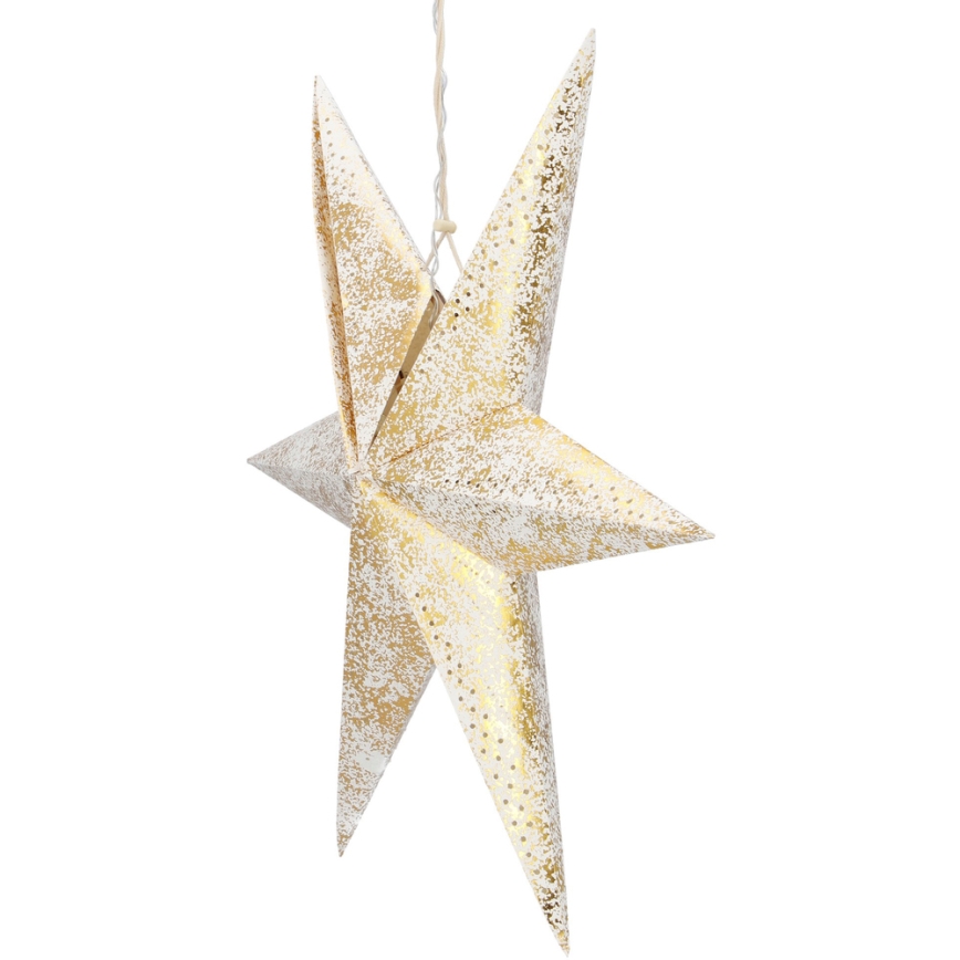 Décoration de Noël LED/3xAA étoile doré