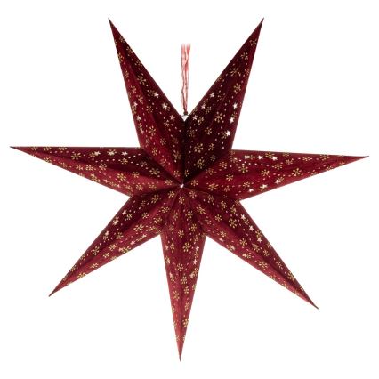 Décoration de Noël LED/3xAA étoile rouge