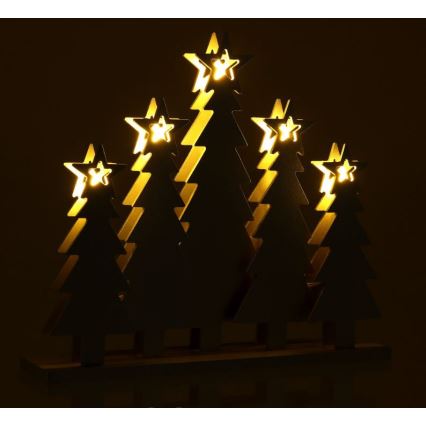 Décorations de Noël LED/2xAAA arbres