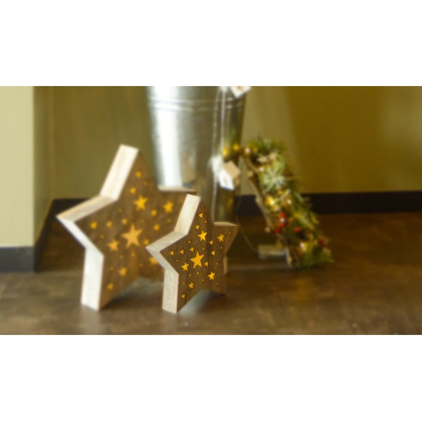 Decorazione di natale LED 1xLED/2xAAA bianco caldo