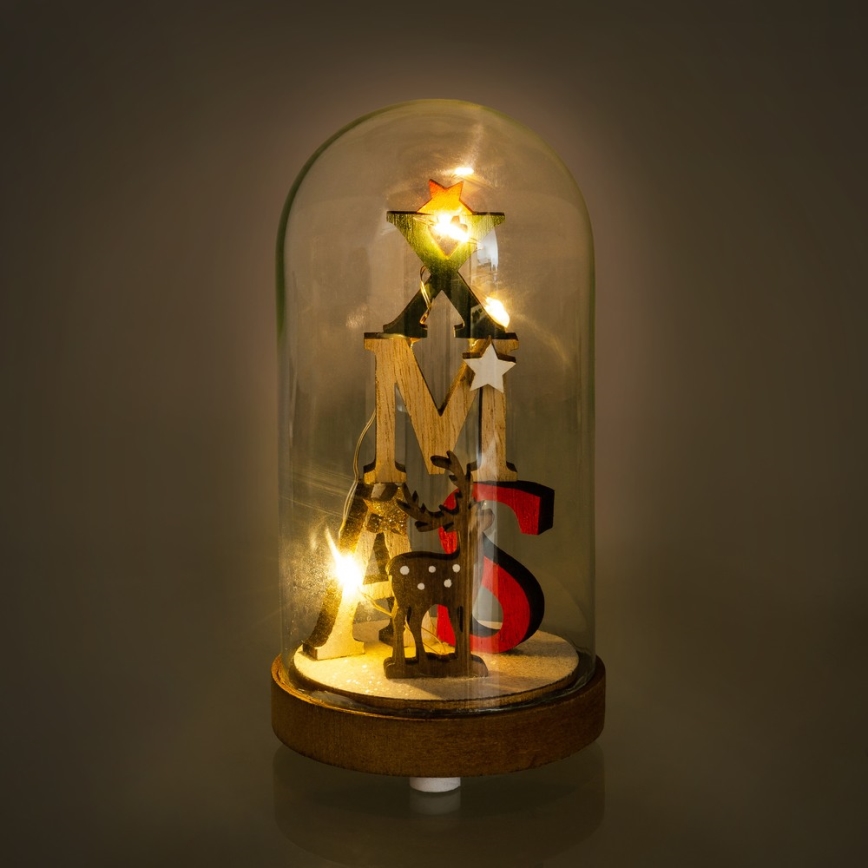 Decorazione LED di natale 3xLED/1xCR2032 bianco caldo