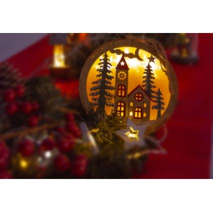 Decorazione LED di natale 5xLED/2xAAA bianco caldo