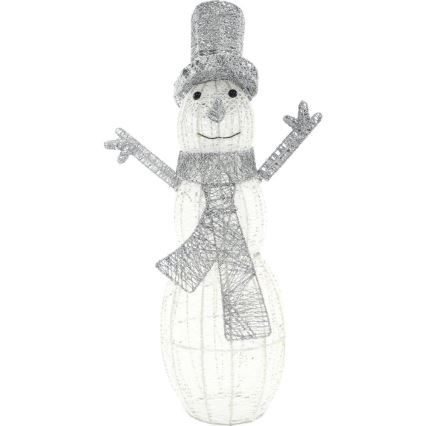Decorazione natalizia a LED per esterno LED/3,6W/230V/bianco freddo 75 cm IP44 pupazzo di neve