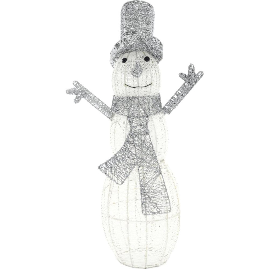 Decorazione natalizia a LED per esterno LED/3,6W/230V/bianco freddo 75 cm IP44 pupazzo di neve