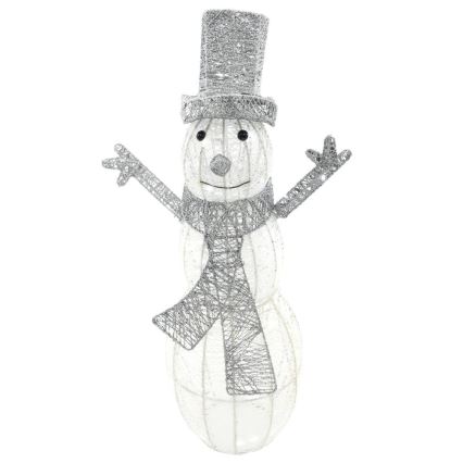 Decorazione natalizia a LED per esterno LED/3,6W/230V/bianco freddo 75 cm IP44 pupazzo di neve