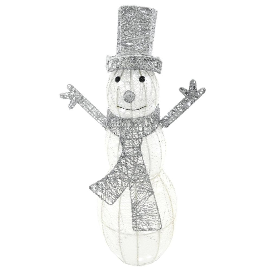 Decorazione natalizia a LED per esterno LED/3,6W/230V/bianco freddo 75 cm IP44 pupazzo di neve
