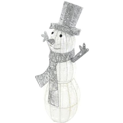 Decorazione natalizia a LED per esterno LED/3,6W/230V/bianco freddo 75 cm IP44 pupazzo di neve