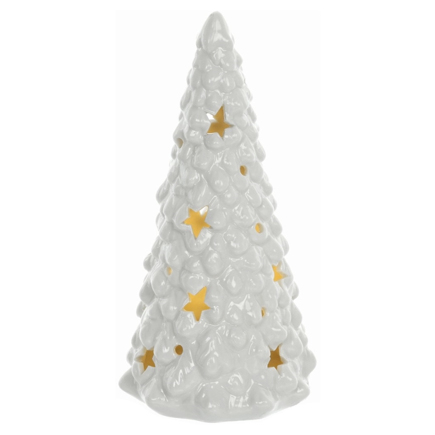 Decorazione natalizia LED in porcellana LED/3xLR44 albero