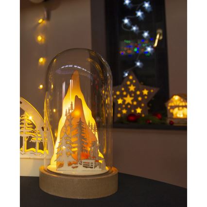Decorazione natalizia LED LED/2xAA bianco caldo