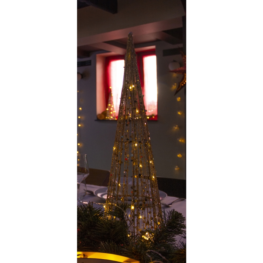 Decorazione natalizia LED LED/2xAA cono da 40 cm
