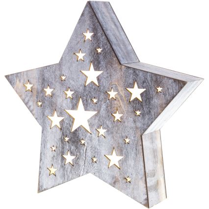 Decorazione natalizia LED LED/2xAAA stella