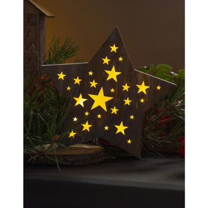 Decorazione natalizia LED LED/2xAAA stella