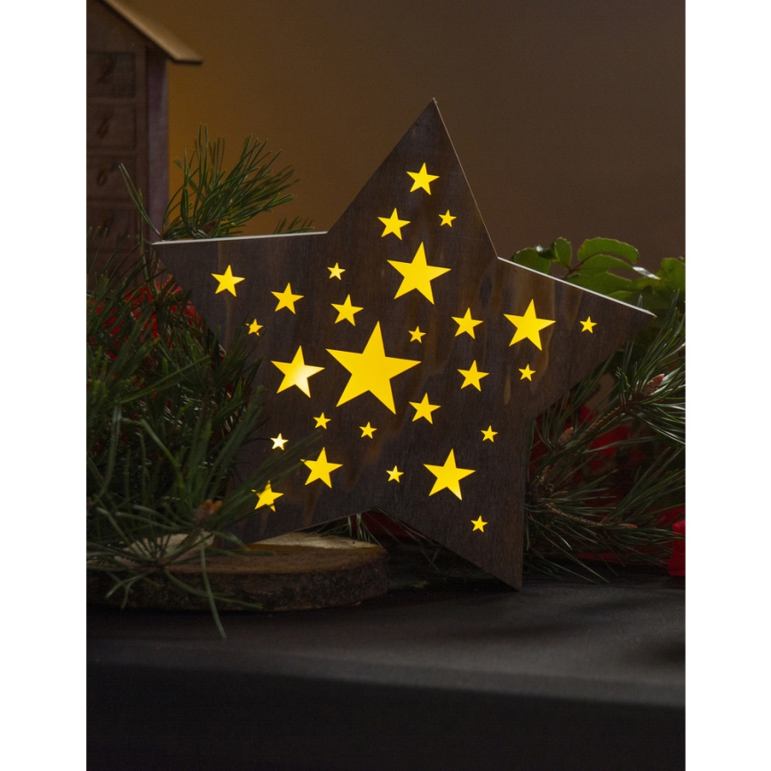 Decorazione natalizia LED LED/2xAAA stella