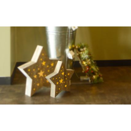 Decorazione natalizia LED LED/2xAAA stella