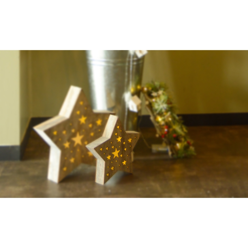 Decorazione natalizia LED LED/2xAAA stella