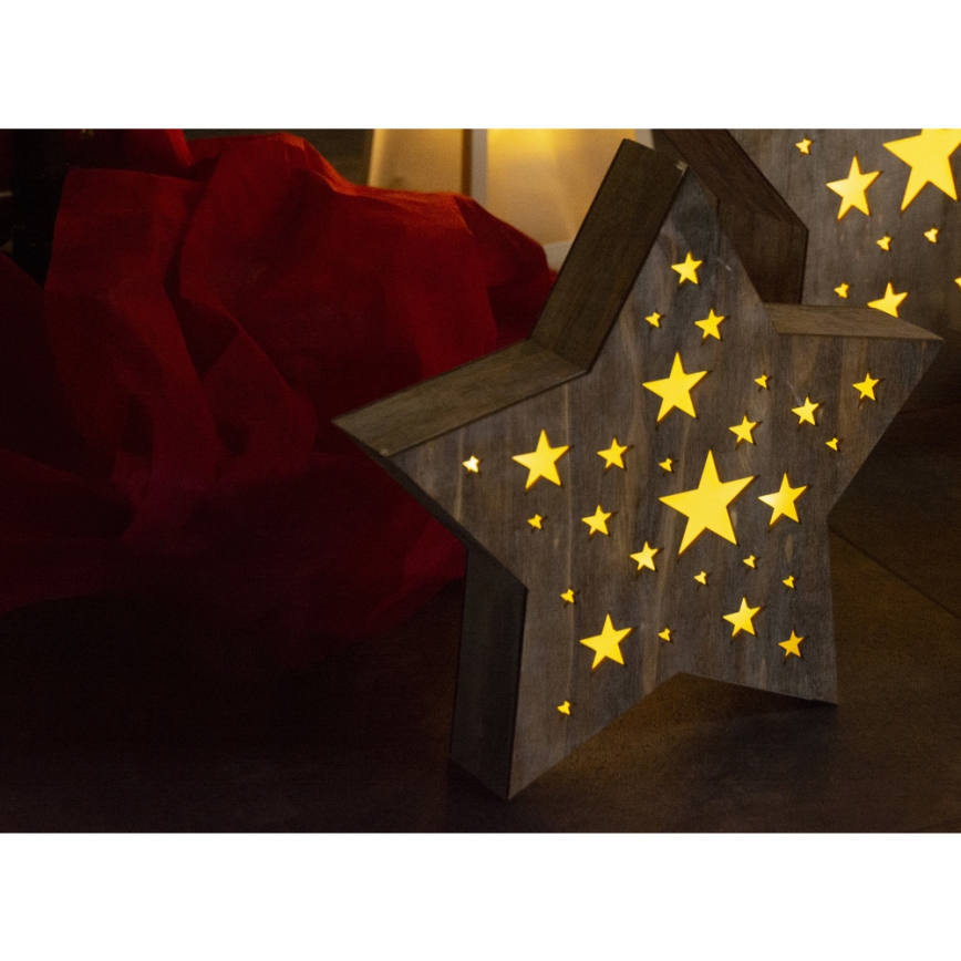 Decorazione natalizia LED LED/2xAAA stella