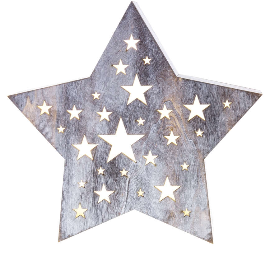 Decorazione natalizia LED LED/2xAAA stella